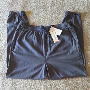 NWT Earthbound Garment Dyed Soft Unisex Stretchy Joggers In Vintage Blue